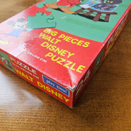 Puzzle vintage 24 grandes pièces pièces Walt Disney Picsou et la pieuvre - Années 70
