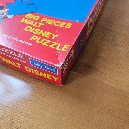 Puzzle vintage 24 grandes pièces pièces Walt Disney Pluto facteur - Années 70