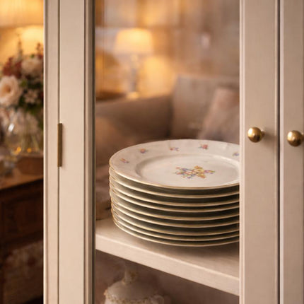 Lot de 8 assiettes creuses,8 plates et 8 à dessert + 1 plat Bavaria US Zone