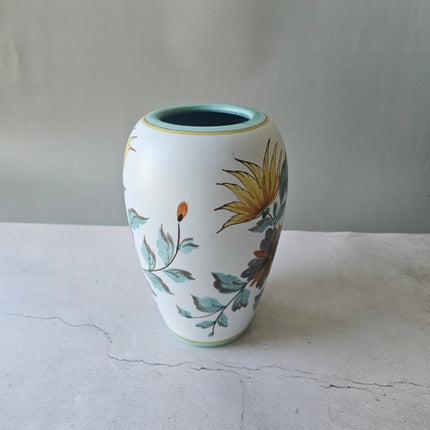 Vase vintage Flora Gouda Holland - Modèle Viola peint à la main
