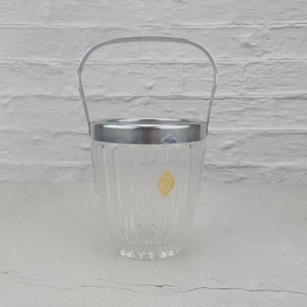 Petit seau à glaçons en cristal transparent Demeyere et hanse en inox
