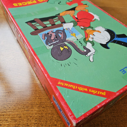 Puzzle vintage 24 grandes pièces pièces Walt Disney Picsou et la pieuvre - Années 70
