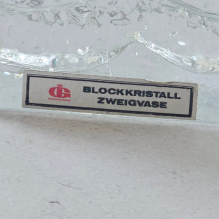 Vase Ingrid Glashütte soliflore en cristal Blockkristall