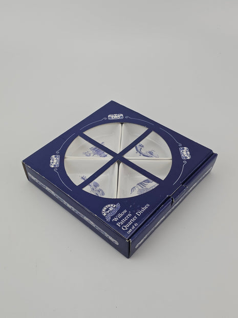 Lot de 4 ramequins pour apéritif avec plateau de présentation rond en bois Ringtons