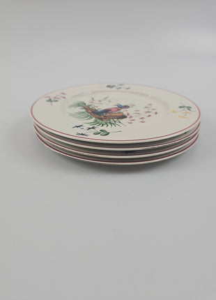 Set of 4 Villeroy &amp; Boch Mandarin Collection dessert plates