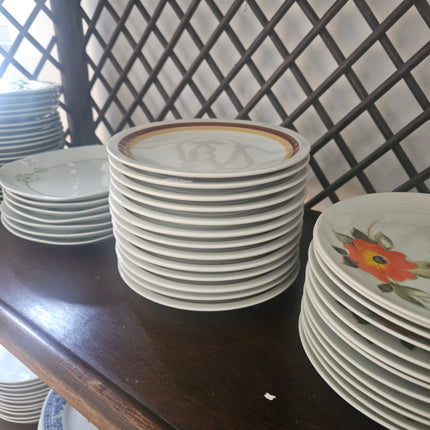 Set of 13 Schonwald white porcelain dessert plates