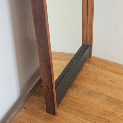 Miroir vintage en teck 88 cm Schön Form - Design années 60