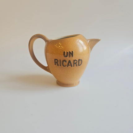 Pichet Ricard jaune moutarde en céramique 1L Saint Uze