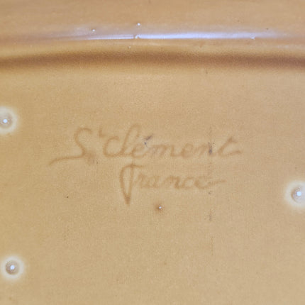 Vintage brown dish Saint-Clément