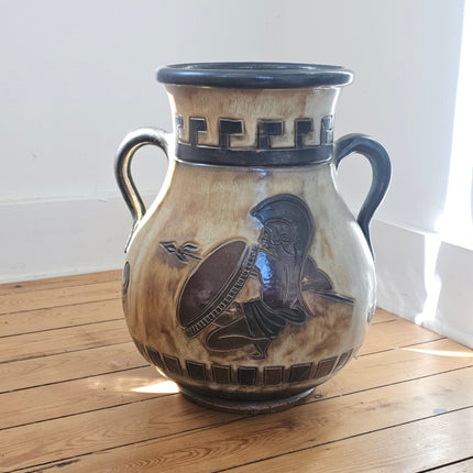 Très grand vase amphore Roger Guérin Bouffioulx en grès