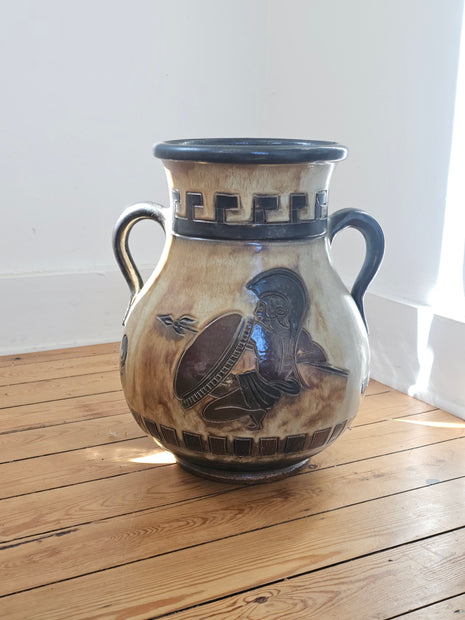 Très grand vase amphore Roger Guérin Bouffioulx en grès