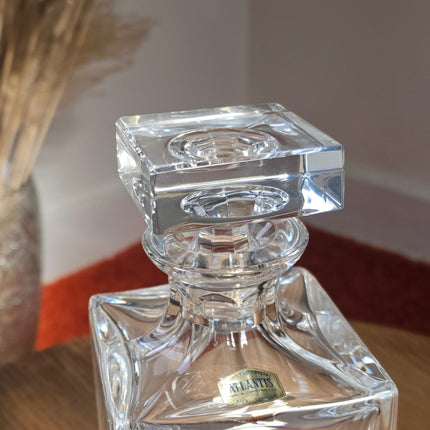 Carafe à whisky en cristal Atlantis Portugal - Modèle Austin Vintage