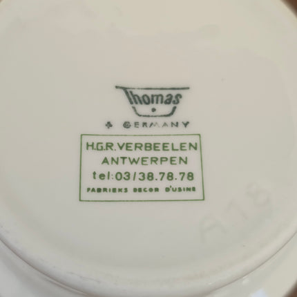 Lot de 8 tasses à café Thomas Germany - Années 70
