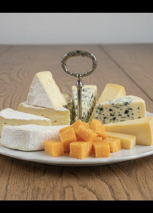 Plateau à fromage Jean de la Fontaine en porcelaine de la CNP France, collection Lierre sauvage