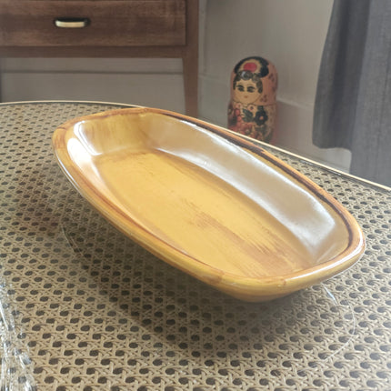 Vintage brown dish Saint-Clément