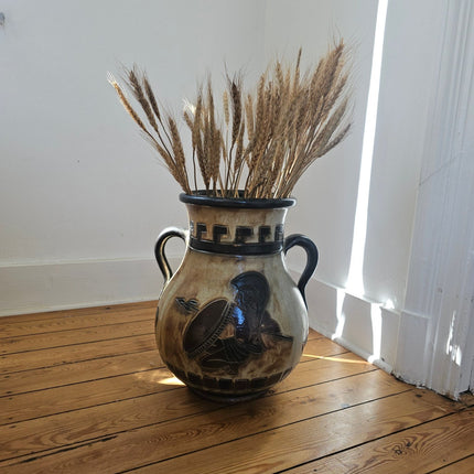 Très grand vase amphore Roger Guérin Bouffioulx en grès