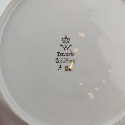 Lot de 8 assiettes creuses,8 plates et 8 à dessert + 1 plat Bavaria US Zone
