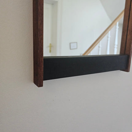 Miroir vintage en teck 88 cm Schön Form - Design années 60