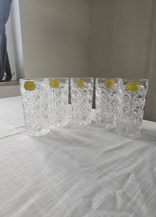 Lot de 5 verres à cocktail en cristal de Bavière - Vintage Allemagne de l'Ouest