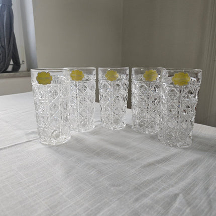 Lot de 5 verres à cocktail en cristal de Bavière - Vintage Allemagne de l'Ouest