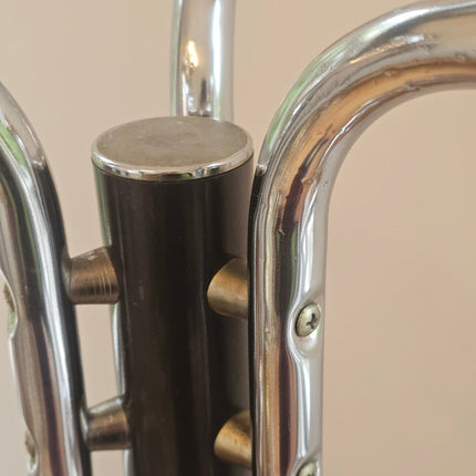 Porte-manteau sur pied vintage Space Age chrome et marbre - Années 70