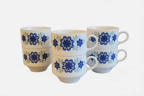 6 tasses à café en porcelaine Mitterteich