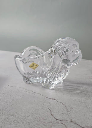 Figurine en cristal Vannes-le-Châtel pekinois
