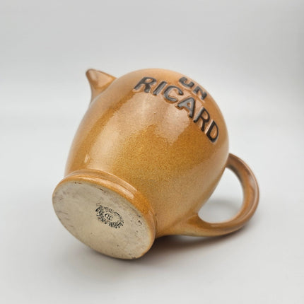 Pichet Ricard jaune moutarde en céramique 1L Saint Uze