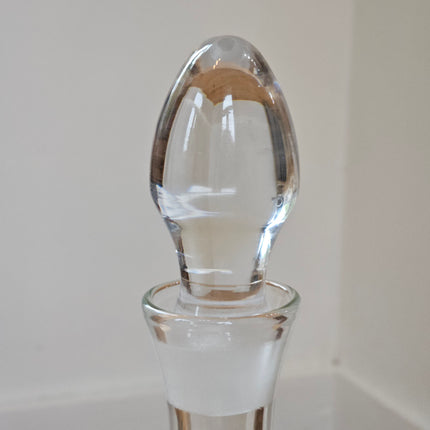 Carafe vintage en cristal gravé épis de blé