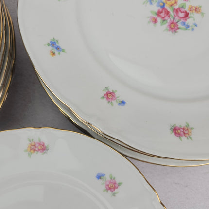 Lot de 8 assiettes creuses,8 plates et 8 à dessert + 1 plat Bavaria US Zone