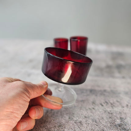 Lot de 3x6 verres (blanc, rouge,coupe) Luminarc collection Suède modèle Cavalier