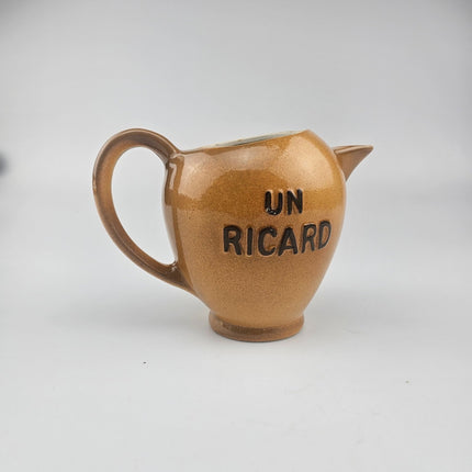 Pichet Ricard jaune moutarde en céramique 1L Saint Uze