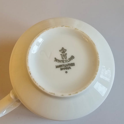 marque Winterling en porcelaine blanches et orange