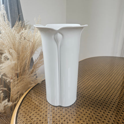 Vase Arzberg Corso Cnospa en porcelaine blanche - H 29 cm