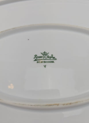 Grand plat ovale (50 cm) en porcelaine Rosenthal  Botticelli