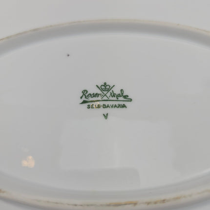 Grand plat ovale (50 cm) en porcelaine Rosenthal  Botticelli
