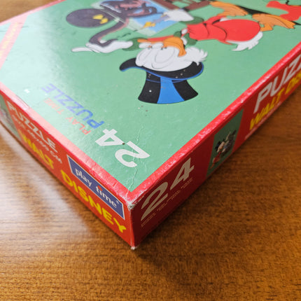 Puzzle vintage 24 grandes pièces pièces Walt Disney Picsou et la pieuvre - Années 70