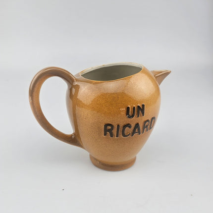 Pichet Ricard jaune moutarde en céramique 1L Saint Uze