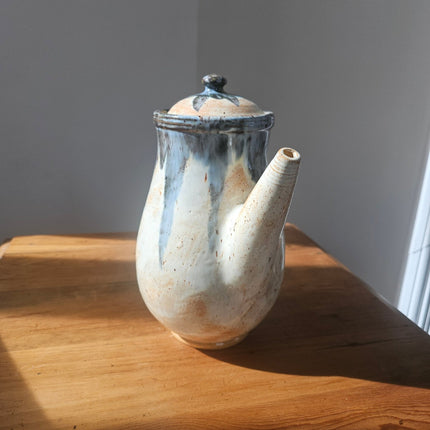 Cafetière en grès émaillé - Poterie d'Art Biron - Céramique vintage