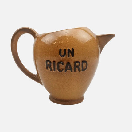 Pichet Ricard jaune moutarde en céramique 1L Saint Uze