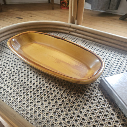 Vintage brown dish Saint-Clément