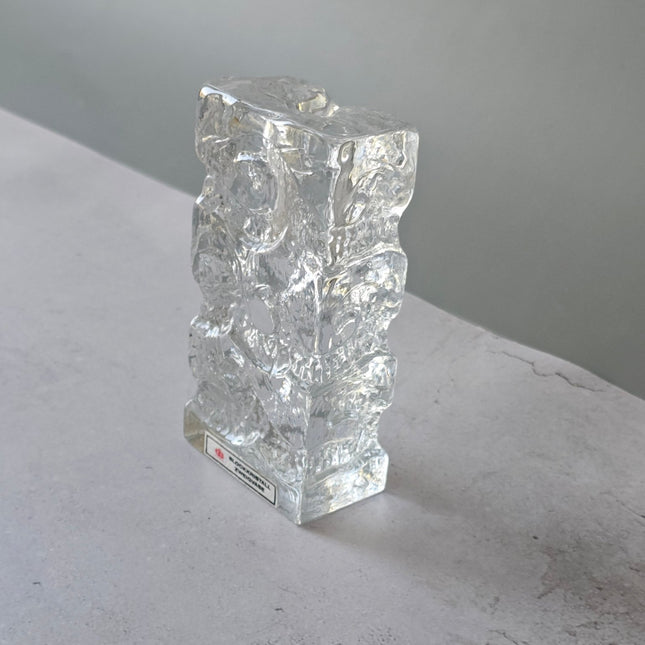 Vase Ingrid Glashütte soliflore en cristal Blockkristall