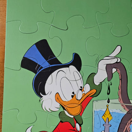 Puzzle vintage 24 grandes pièces pièces Walt Disney Picsou et la pieuvre - Années 70
