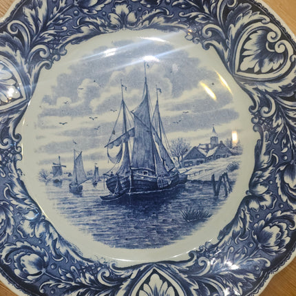Assiette marine décorative Delfts - Petrus Regout