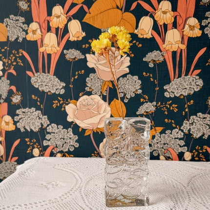 Vase soliflore en cristal Blockkristall Ingrid Glashütte 